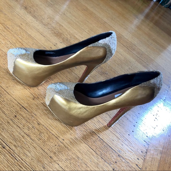 STEVE MADDEN CUSTOMIZED CAVIAR PLATFORM HEELS - Picture 2 of 6